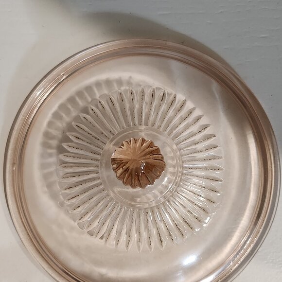 Pink Depression Glass Old Colony Laced Edge and Ribbed Vintage Anchor Hocking - Picture 4 of 10